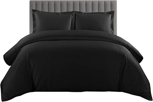 Miniatura 4 de Juego de funda de edredón 100% algodón, 600 hilos (tamaño King, California King, beige liso) + edredón alternativo de plumón blanco, súper suave,