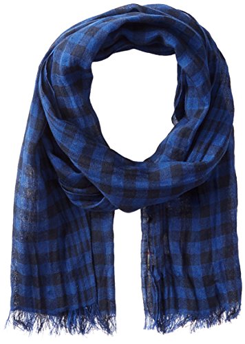 John Varvatos Star U.S.A Men's Gingham Stripe, Blue, One Size