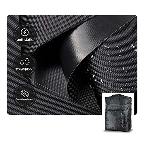 Carretilla plegable de mano con 4 ruedas giratorias y bolsa impermeable miniatura 6