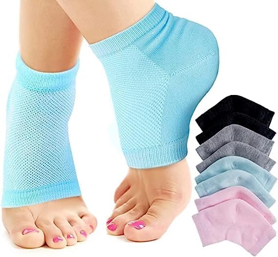 Heel Pain Relief Silicone Gel Pad Heel Protector Socks with Spa Botanical for Men and Women Cotton Socks Multy Colors (B0CBRMKPWC) Amazon Price History, Amazon Price Tracker