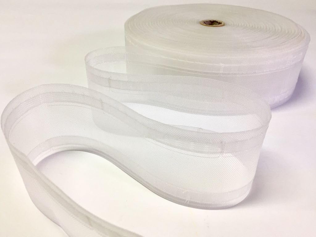 Fettuccia Per Tende A Onde Wave 6cm 8cm Nastro Trasparente Per Riloga Nastri X Orli Tende Da Interni Con Tasche Per Tende Con Fettuccia onda (20 metri)