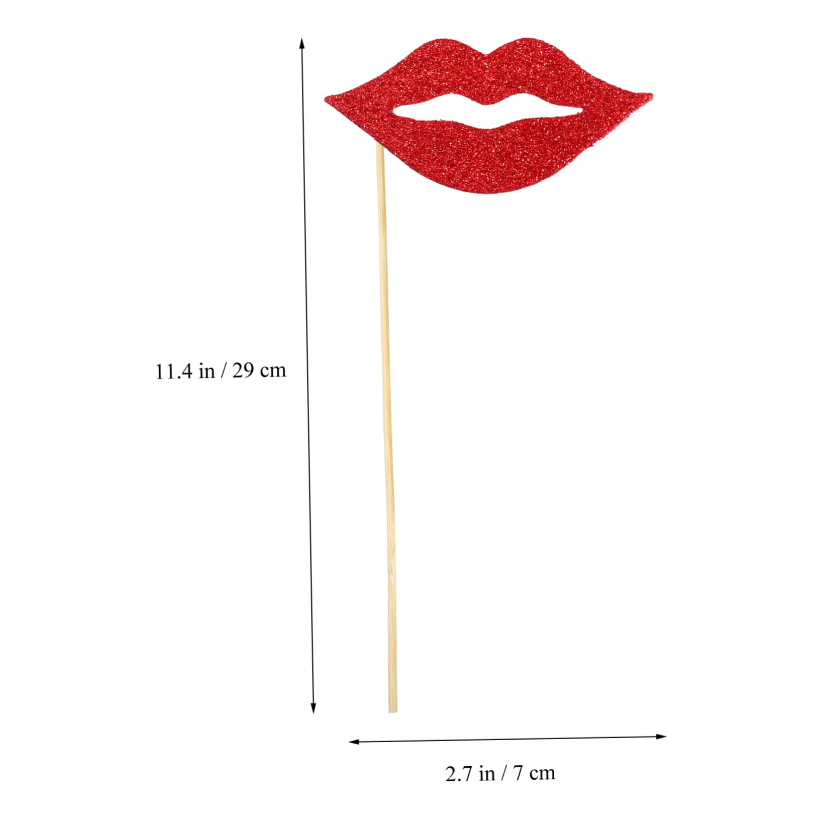 ULTECHNOVO 3 Sätze Teiliges Lustige Party Foto Requisiten Rote Lippen Handheld Selfie Accessoires Für Hochzeiten Geburtstagsfeiern Und Besondere Anlässe 40 Stück * 3