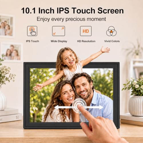 WiFi Digital Picture Frame, 10.1 Inch IPS Touchscreen, Easy to Use - image 3