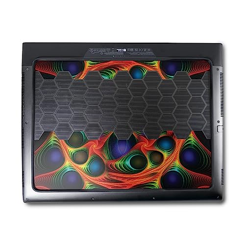 Image of MightySkins Skin Compatible with Alienware M18 R1 (2023) Full Wrap Kit - Fabric Fractal | Protective, Durable, and Unique Vinyl Decal wrap Cover | Easy to Apply & Change Styles | Made in The USA