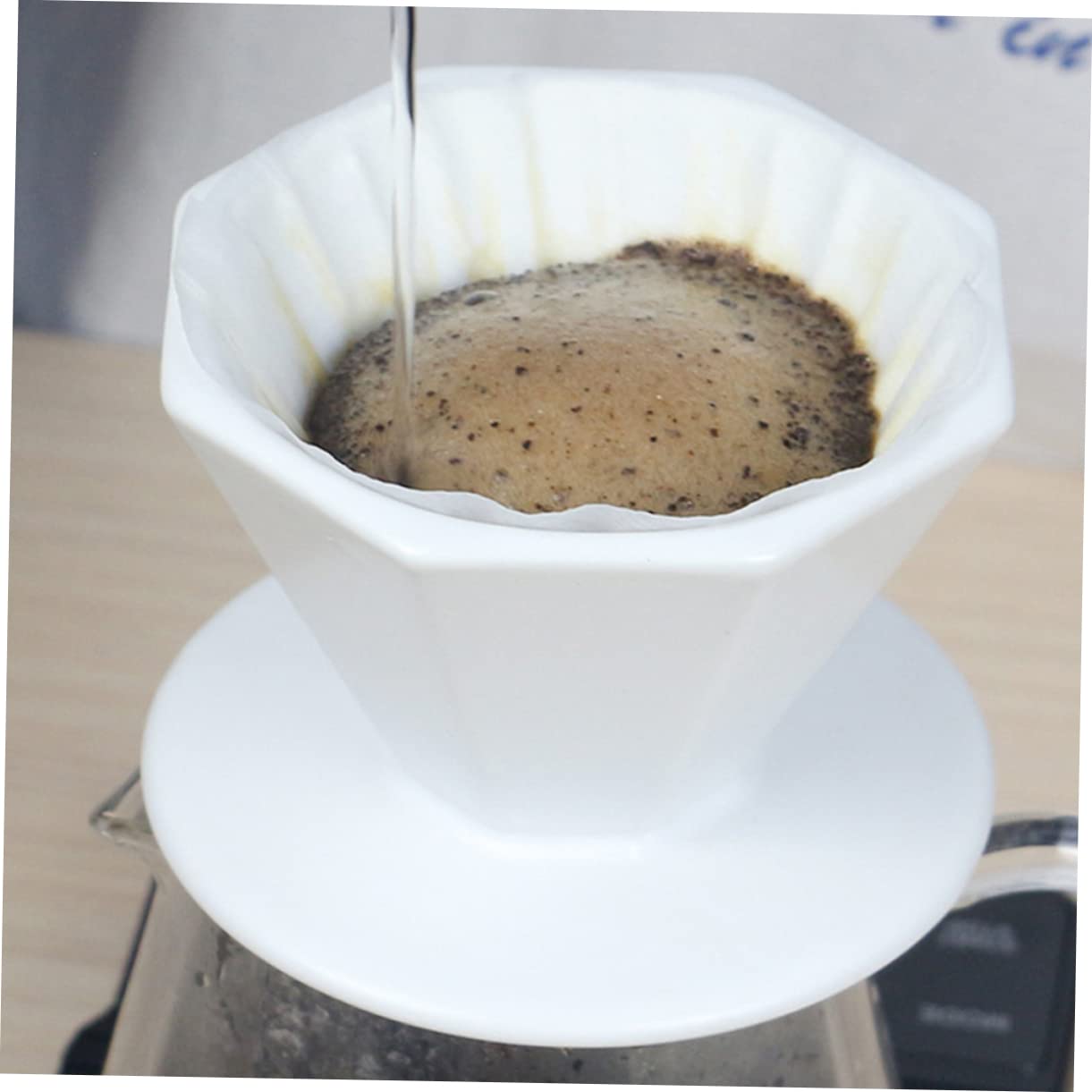SHINEOFI 2 Piezas 咖啡滤杯 Filtrar Reutilizable Café Filtrado Filtros De Café Con Colador Práctico Filtro De Café Taza De Filtro De Casa Filtro Espesado Embudo De Cafe Casero Cerámica