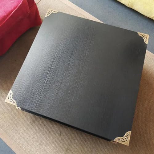 Image of Corner Protector Edge haowei 4-Pcs Retro Bronze Metal Decorative Box Safety Bumpers for Cabinet Chest Desks Jewelry Box Drawer Tables Furniture