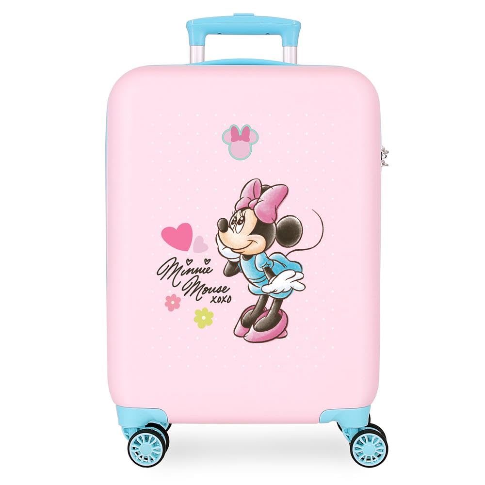 Disney Joumma Minnie Imagine Walizka kabinowa Różowa 38 x 55 x 20 cm Sztywny ABS Boczne zamknięcie szyfrowe 34 l 2 kg 4 koła, bagaż ręczny, różowa, walizka kabinowa