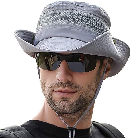 Fishing Sun Boonie Hat Wide Brim Outdoor Hiking Safari Summer Hunting Hat UV Protection Sun Cap