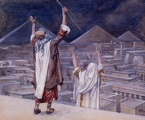 Œuvres d'art célèbres Tissot : peinture égyptien arabe La peste des sauterelles