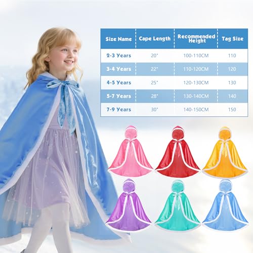 Disfraz de princesa para niñas Zando 2-9 años miniatura 6