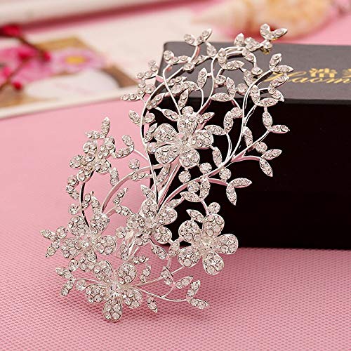Diamentowa Tiara Modna Elegancka Ślubna Tiara Biżuteria Kryształowa Kryształowa Diadem Ślubna Impreza Grzebień Do Włosów Spinka Do Włosów Łańcuch Głowy Tiara