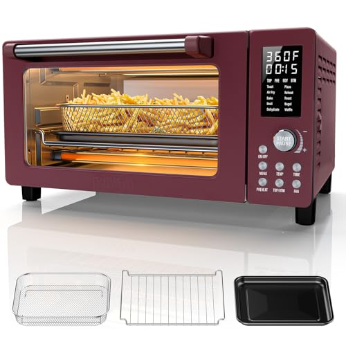 Nuwave Bravo Pro Convection Air Fryer Toaster Oven Combo, 2025 New and Improved, 10-in-1, 50°-450°F Temp Controls, Quick & Even Crisp Technology, 21Qt Capacity, Cinnamon, PFAS Free by Nuwave - Used condition - US$130.56