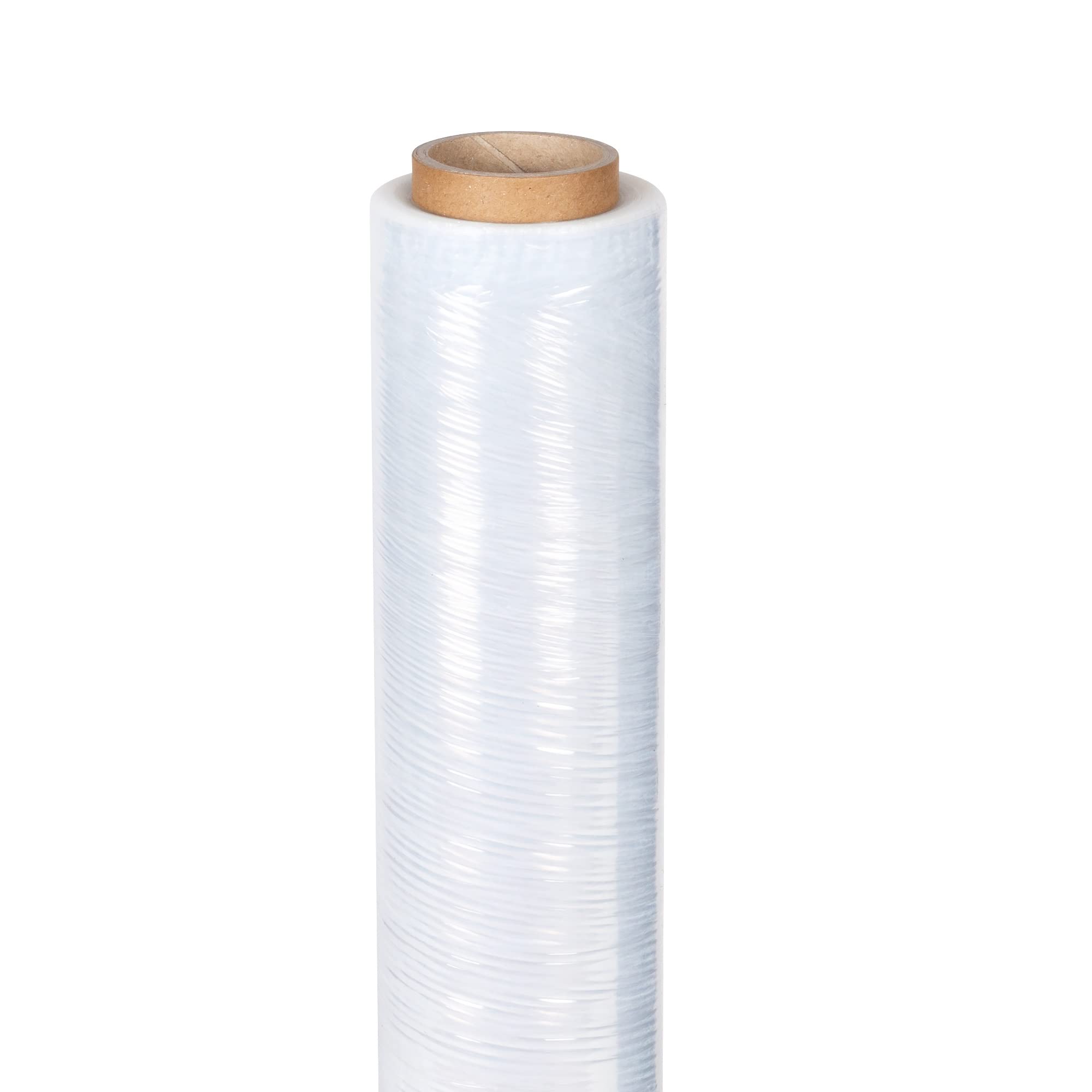 Precifilm Film Transparente para Embalar - 50cm de Ancho, 23 Micras de Grosor - Film Plastico Elastico de Alta Calidad con Núcleo Fino - Rollo Film Embalaje para Proteger Paquetes, Paquete de 6 Rollos