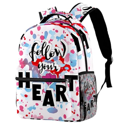 Sac à dos avec lettrage cœur inspirant pour exprimer votre créativité