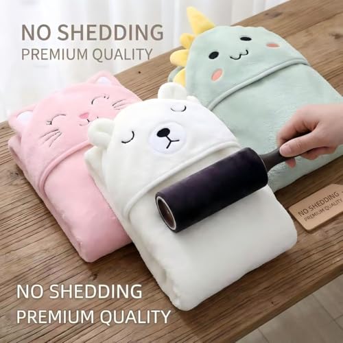 Image of Hooded Baby Towel - 3 Pack Premium Soft Bath Towel for Baby, Newborn,Infant - Ultra Absorbent,Natural Baby Stuff Towel, Soft Coral Velvet Coral Fleece Bath Towel for Boys and Girls
