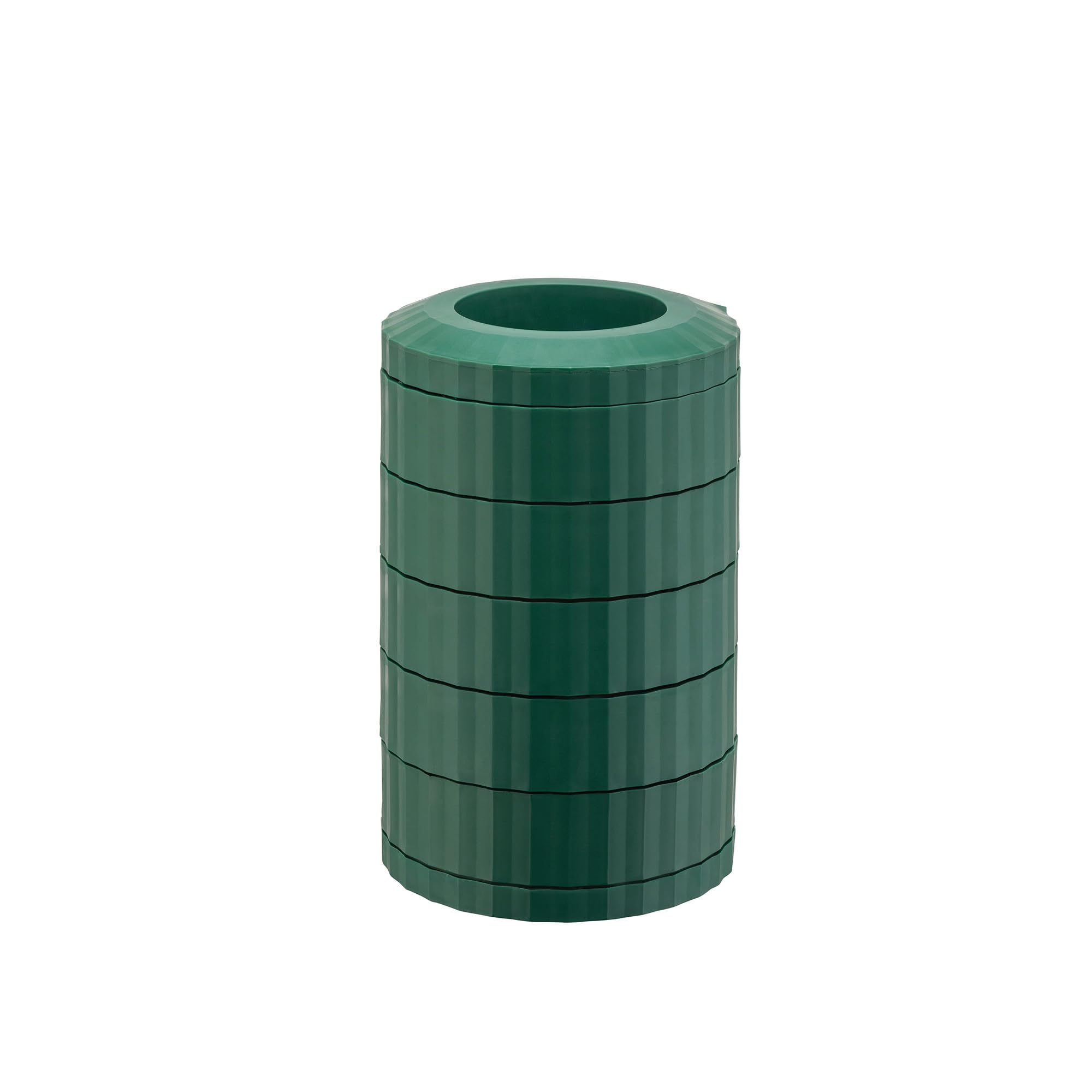 Alessi Plissé MDL19 GR - Contenitore Portacapsule Nespresso a 5 Piani Rotanti, in Resina Termoplastica, Verde