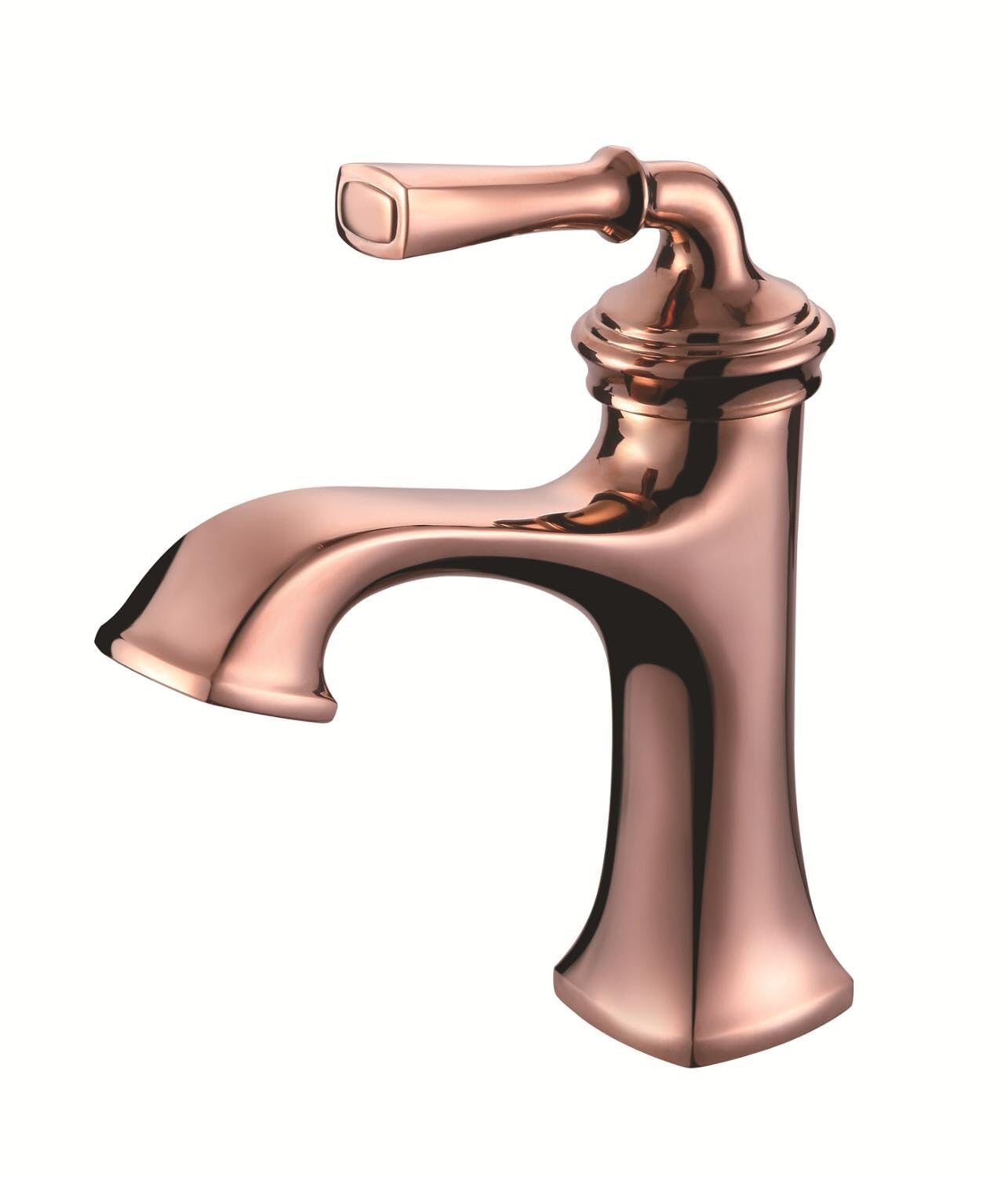 Robinet d'évier de salle de bain or rose pour créer un espace bien-être