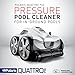 Polaris Quattro P40 Pressure Side Pool Cleaner for All In-Ground Pool Surfaces, Large-Capacity Dual Filtration Canister, 31' Hose & Transparent Lid to View Debris