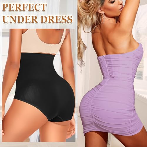 Image of Werena Tummy Control Shapewear Panties For Women Seamless High Waist Shaping Body Shaper Girdle Underwear
