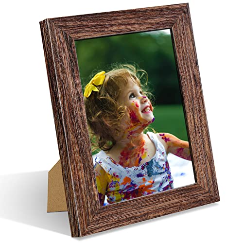 Nacial 4 Pack Brown Photo Frame 6 x 4, Home Décor 6x4 Picture Frame For Pictures/Photos/Posters - Image 2