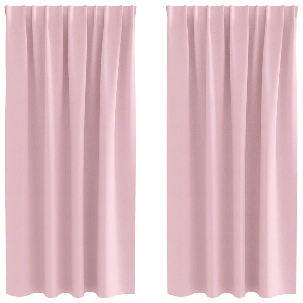 Rideaux occultants 175x140 cm lot de 2 en polyester pour salon