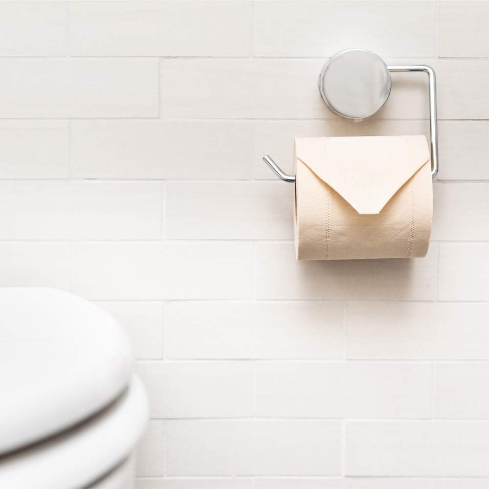 Pandoo 100% bamboo toilet paper, unbleached, wood-free toilet paper in plastic-free bamboo packaging, 8 rolls of 200 sheets, 3-ply and cuddly soft.