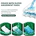 120 Commode Liners with Absorbent Pads for Bedside Commode,Tear-Free Leak-Proof Commode Liners and Pads, Odor-Free Portable Toilet Liners & Potty Chair Bags for Disposable Adult