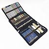72 stuks aquarelkleurpotloden en potloden, tekenset met grafietkoolstiften, sticks gereedschap en kit bag voor tekening…