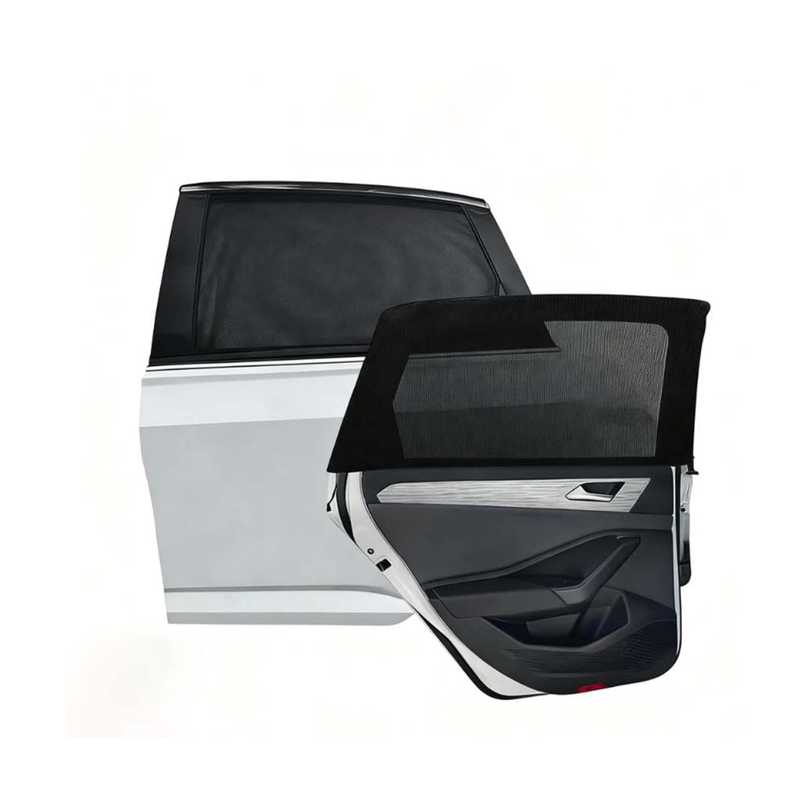 CSPYBGXOF Car Window Shades for Hyundai i10/i10 N Line, Stretchable Car Sun Shade Side Window Blinds, Universal Fit Breathable Mesh Sun Blind, 2 Packs,2pcs Rear Window