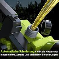 Supstable 6&8 kettensäge akku, Mini Kettensäge mit 8000mAh Akku, Akku Säge mit Automatischem Öler und Werkzeugloser Kettenspannung, Astsäge Kompatible mit Makita Akku 18V, Ast – Ansicht 6