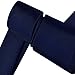 Branduce Navy Blue Tie for Men Wedding Business Solid Silk Woven 63'' Extra Long Dark Blue Necktie (TA10-03)