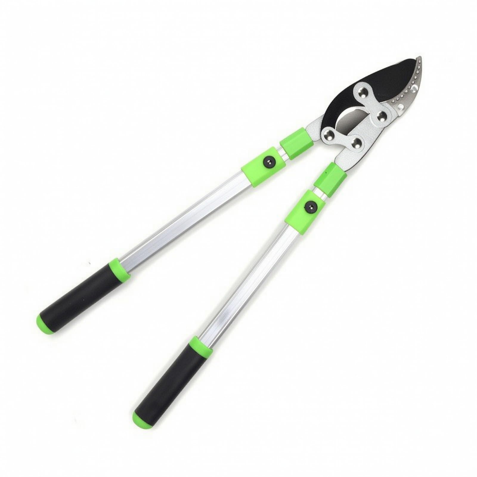 Troncarami Telescopico Robusto Troncarami con Manici Telescopici Allungabile Forbici da Potatura con Manico Lungo per Giardinieri, Black Green