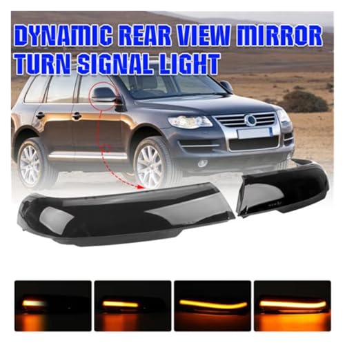 Intermitentes dinámicos LED para retrovisor de VW Touareg 7L de 2002 a 2007 2