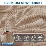 Ystyle Rozciągliwy Pokrowiec Na Sofę 2-Osobową, Narzuty Na Sofę Z Podłokietnikami, Odporny Na Zadrapania Ochraniacz Na Kanapę, Miękki Zmywalny Elastyczny Pokrowce Na Kanapę, Khaki