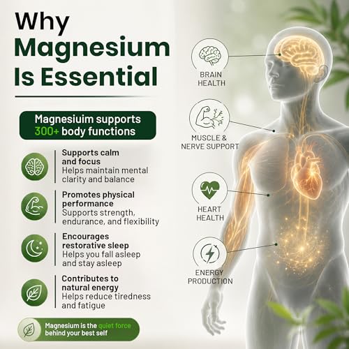 Image of Pure Nutrition Mag 9 Pro - 120 Veg Caps | Magnesium Supplement with 9 Forms of High Absorption Magnesium Glycinate, L Threonate, Citrate for Sleep, Muscle, Nerve, Heart & Brain Health