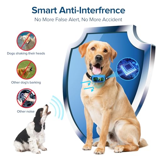 image for FAFAFROG Bark Collar, Rechargeable Dog Bark Collar with 5 Adjustable S