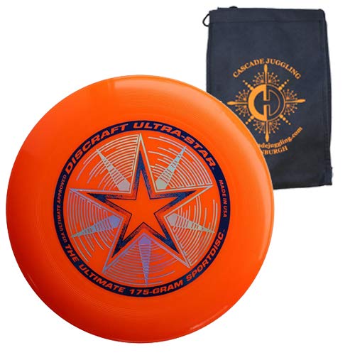 Discraft Ultrastar 175g Flying Disc - Ultimate Frisbee Competition Spec - Includes Cascade Juggling Bag
