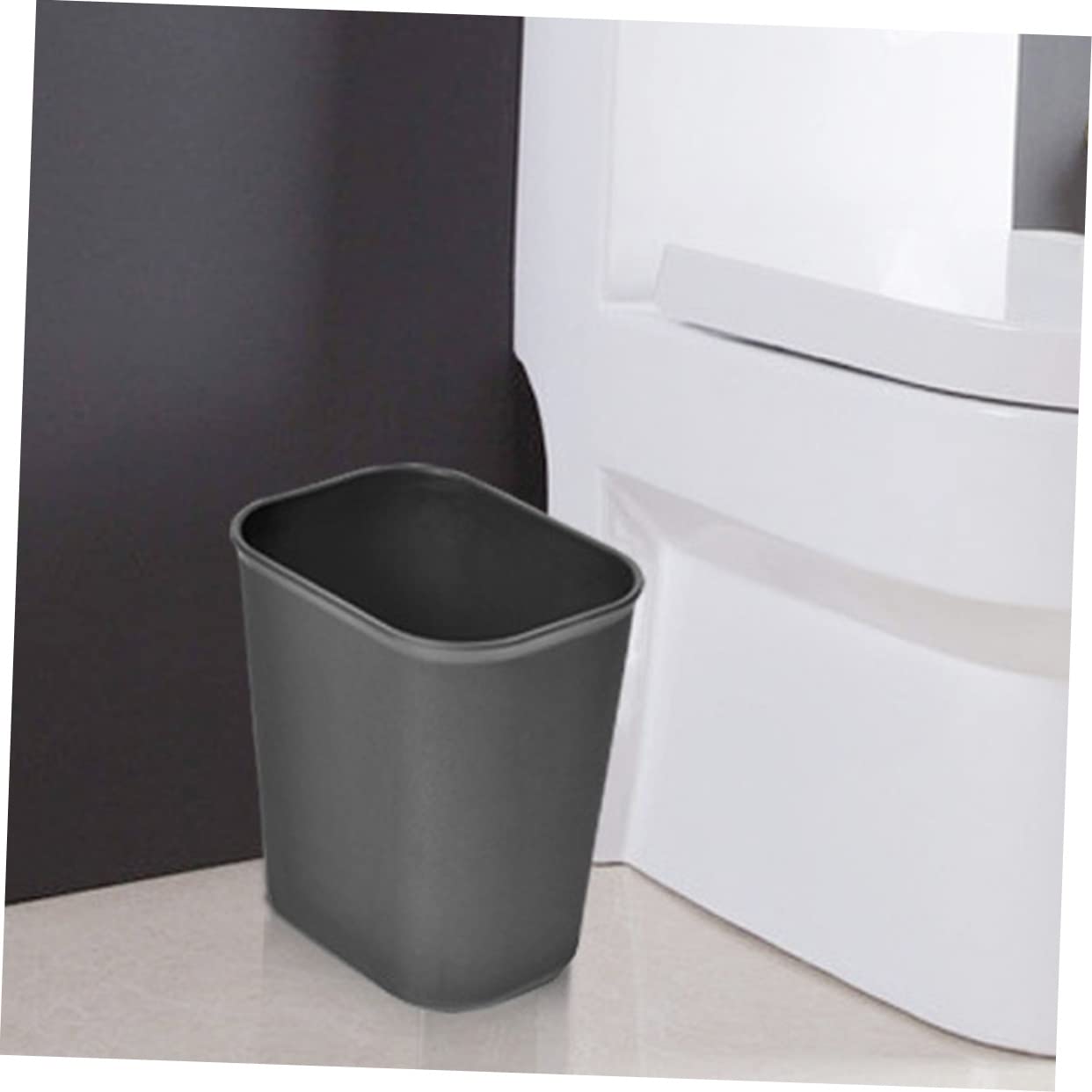 ULTECHNOVO Bote De Basura Rectangular De Plástico 2 Piezas 5L Contenedor De Desechos Para Cocina Oficina Hogar Sala De Estar Dormitorio