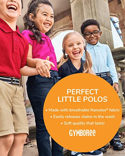 Gymboree Girls' and Toddler Short Sleeve Ruffle Polo Shirt Uniform4