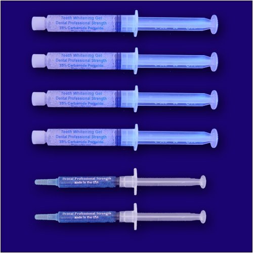 INSTANT WHITE SMILES optimized 40cc 36% Professional Strength Carbamide Peroxide Teeth Whitening Gel Syringe and 2 remineralization gels