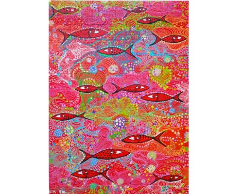 Puzzle 1000 pièces pour Adultes - Poissons dans des Profondeurs fantaisistes | Finition Mate antireflet | Puzzle Amusant et exigeant | 68 x 48 cm | Cadeau Original | Enjoy