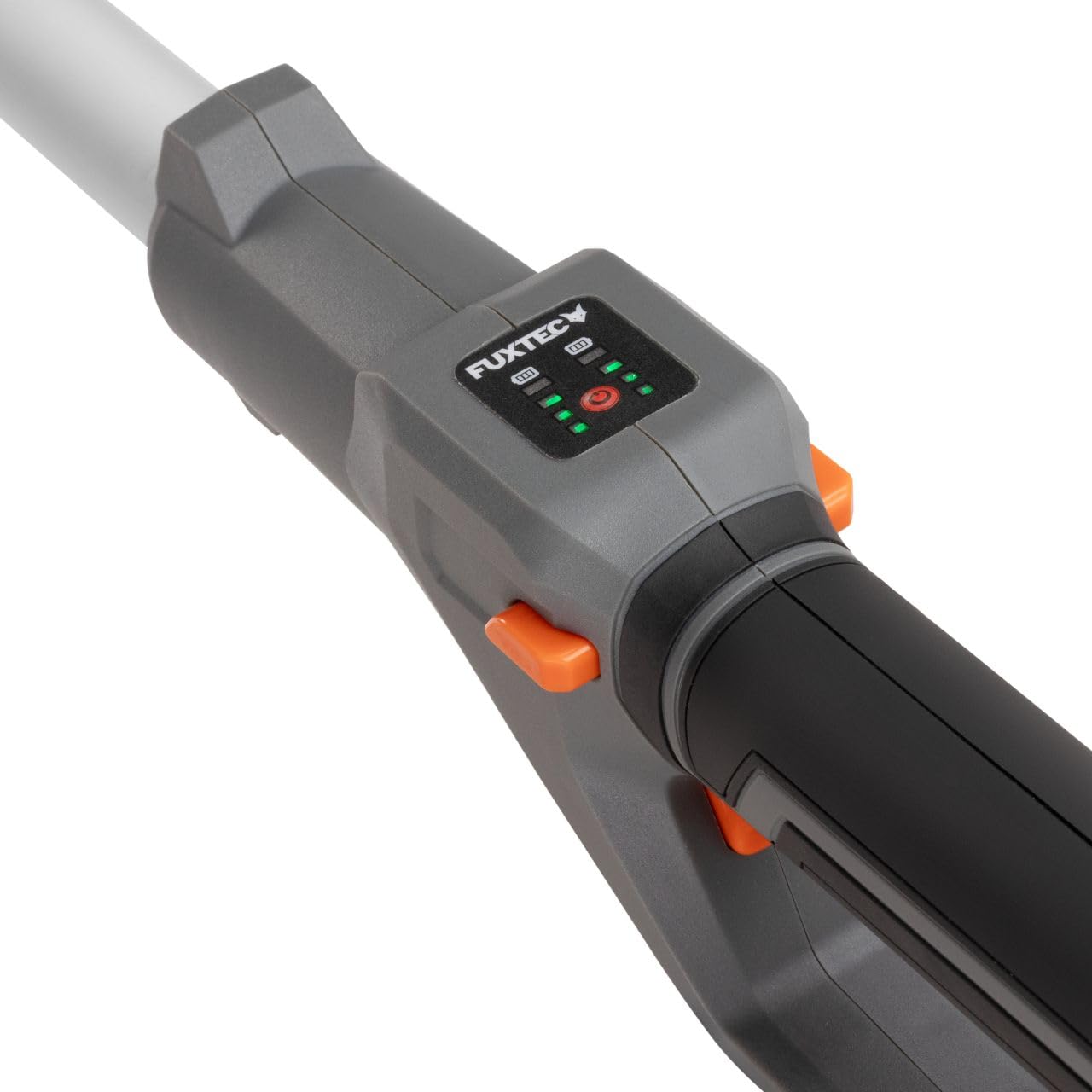 FUXTEC Akku Motorsense FX-E2RTSET • Rasentrimmer mit 2x20V Akku-System • 30 cm Schnittbreite • Teleskopstiel 138,5–173,5 cm • 8000 U/min • Trimmer und Kantenschneider mit Pflanzenschutzbügel