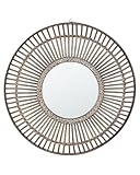 Miroir rond avec cadre décoratif - ajout idéal à chaque intérieur boho et rustique