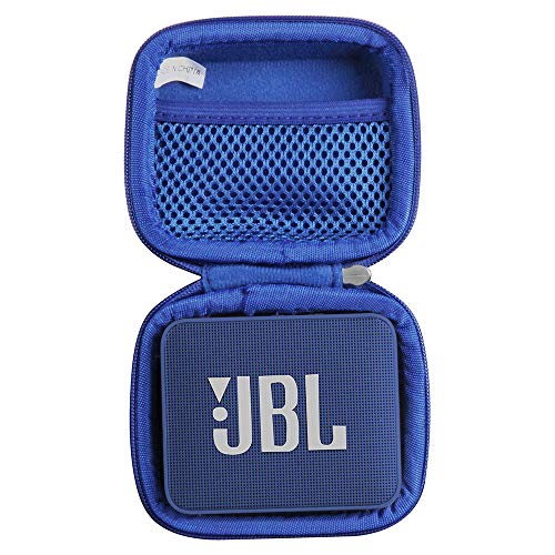 Hermitshell Travel Case for JBL GO2 - Waterproof Ultra Portable Bluetooth Speaker (Blue)