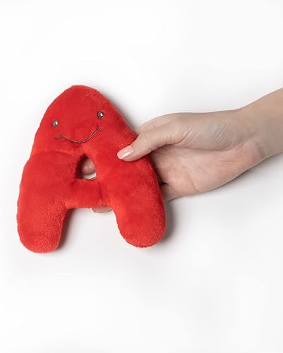 Miniatura 5 de Juguetes educativos del alfabeto  Juego de 26 piezas de colores del arco iris, letras rellenas de 4 pulgadas en bolsa de felpa  Regalos perfectos de