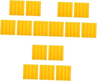 ibasenice 15 Peças Tijolo Cego Tijolos De Pavimentação Telhas De Caminho Telhas De Chão Telhas Redondas De Concreto Faixas Cegas Tijolo Telhas Táteis Placa Útil Canal De Pvc Textura De