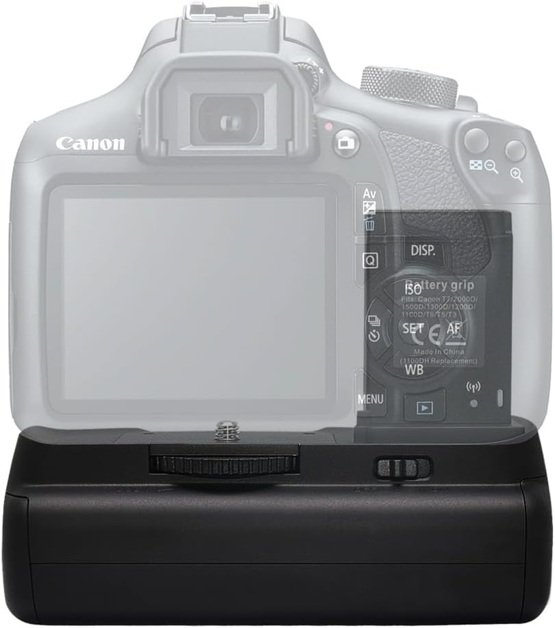 Mcoplus Battery Vertical Grip LP-E10 for EOS Rebel T3, T5, T6 T7 1100D 1200D 1300D 1500D 2000D as BG-E10