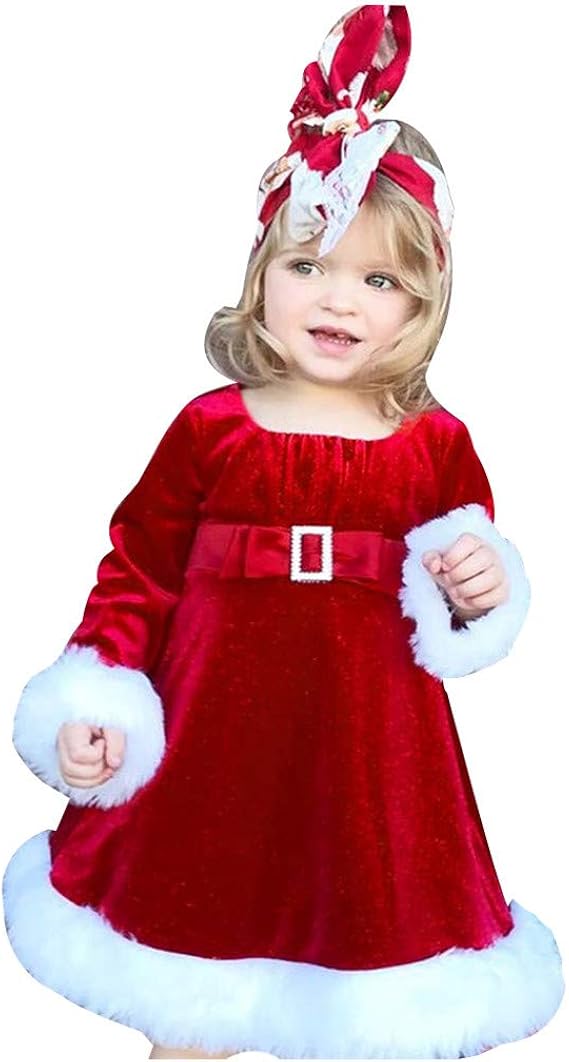 Amazon クリスマス ドレス キッズ Hodarey クリスマス 仮装ドレスワンピースガールズウェアキュートラブリーアニマルフェイスプリントデニムストラップポケットショートドレス 腕時計 腕時計 通販