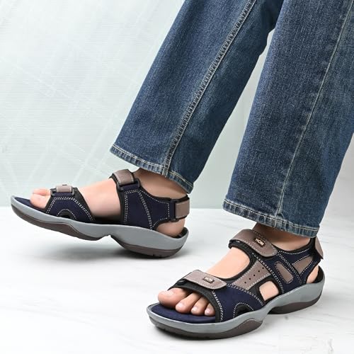 Image of Centrino Sandals for Men | Stylish Men's Casual Sandal for Office & Travel | Comfortable Sandals with Grip Insole & Quality (8143)