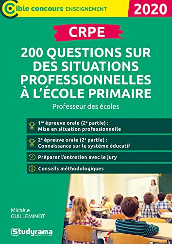 livre CRPE - 200 questions sur des situations professionnelles à l'école primaire